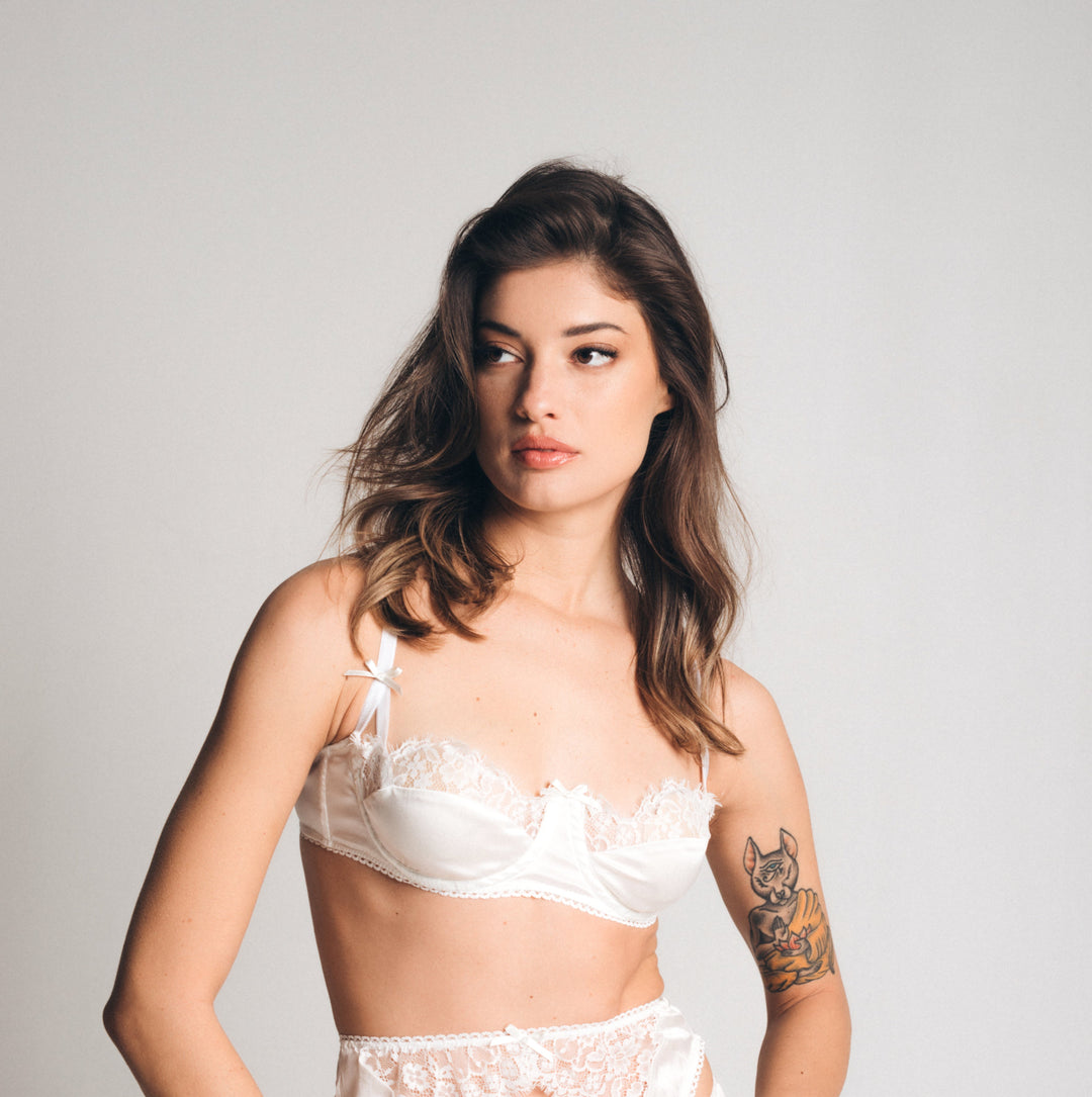 Bewitched by Lilith set 8 - brus i tanga gaćice u boji slonovače