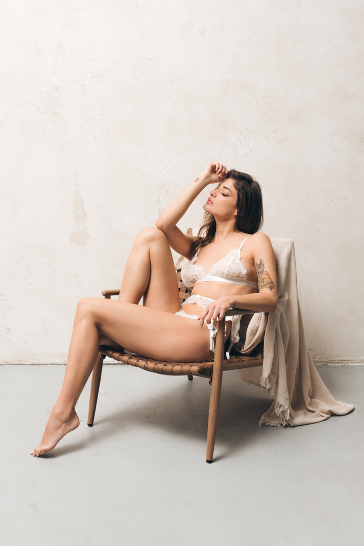 Goddess of Night Set 2 - Bralette, Thong and Garter Belt