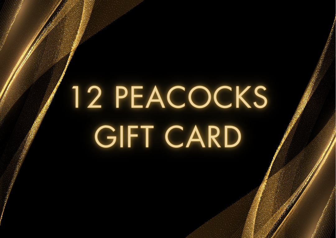 12 Peacocks Gift Card