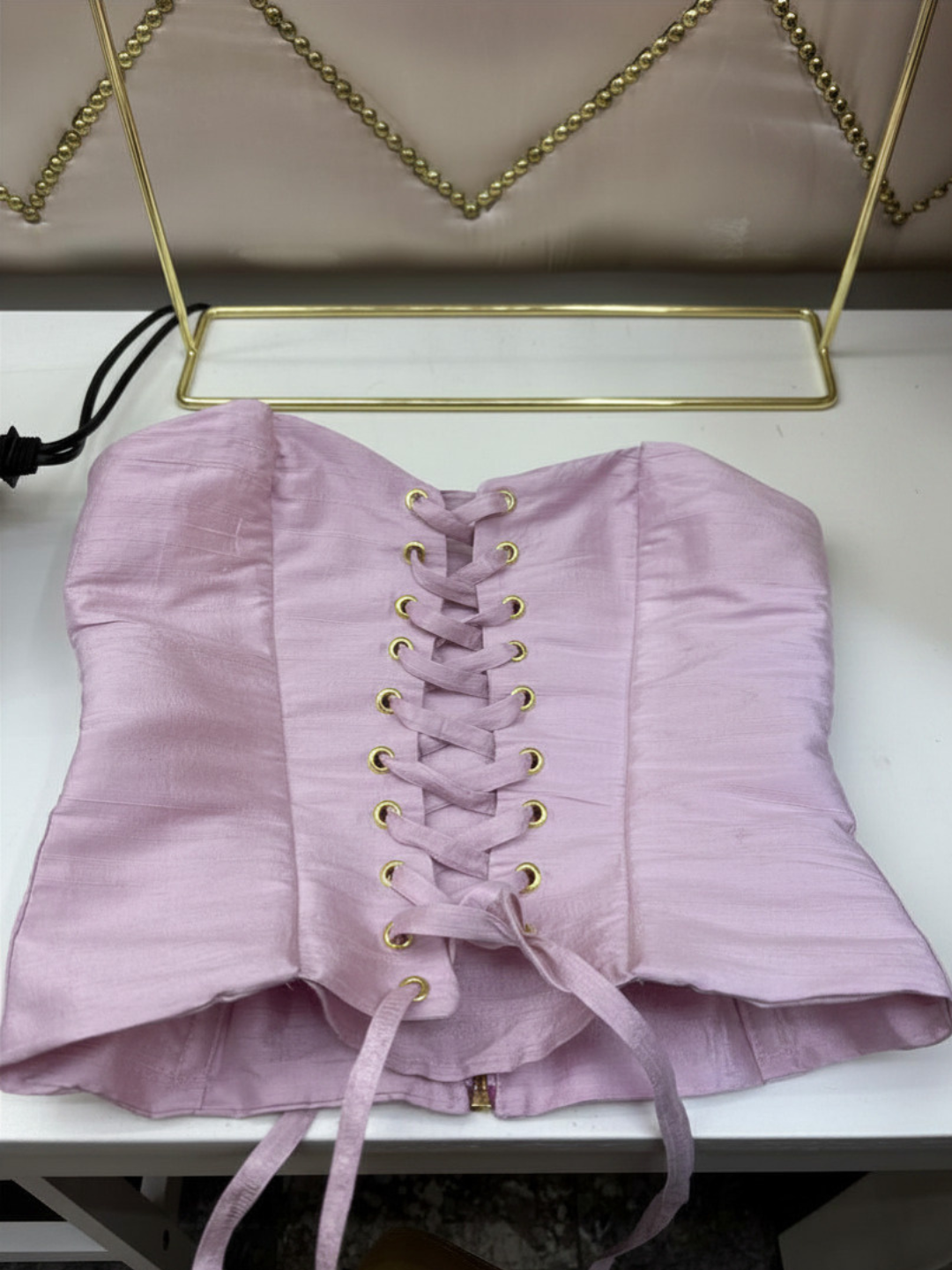 Silk Époque Corset in Lilac